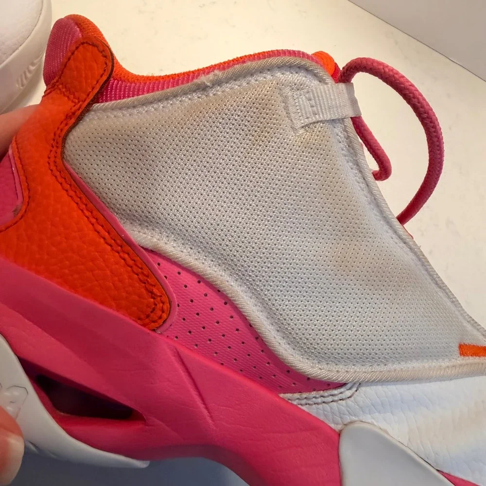 Nike Air Jordan Flight Club 91 GS Pink Orange White Size 7Y‎ DV0490-168 Hi-Top